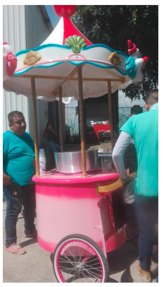 carritos de comida en fibra de vidrio
